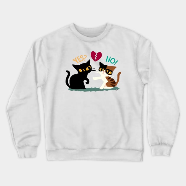 Yes or no Crewneck Sweatshirt by BATKEI